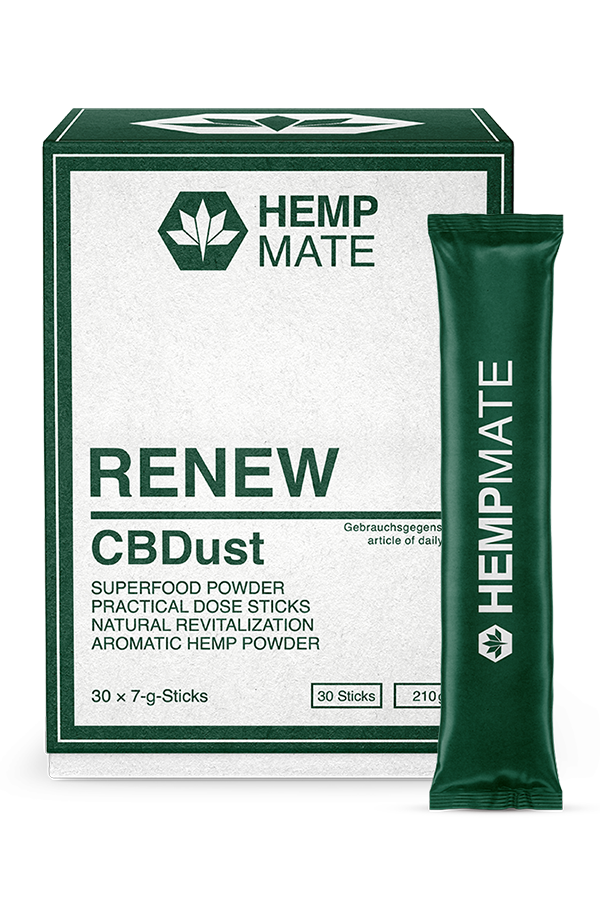 HEMPMATE CBDust prášok RENEW