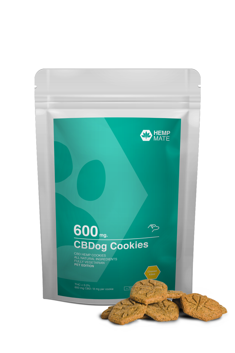 HEMPMATE CBDog Cookies - granule pre psov s CBD